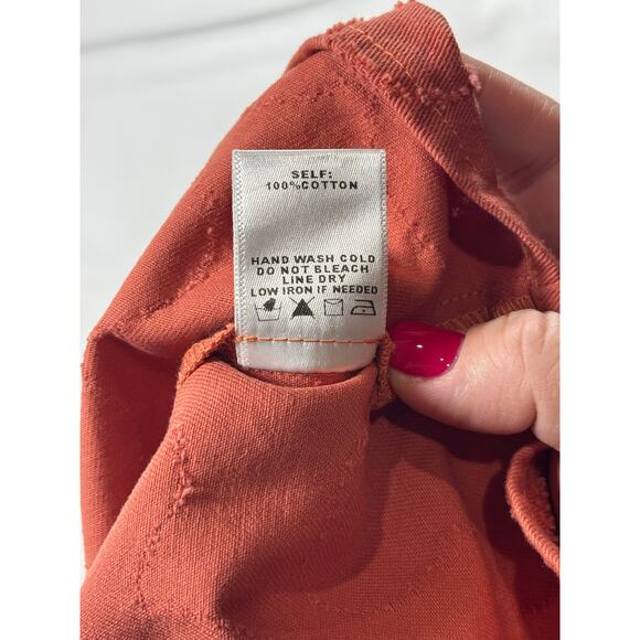 Atlar'd State orange cotton mini skirt NWT size M - Picture 6 of 7